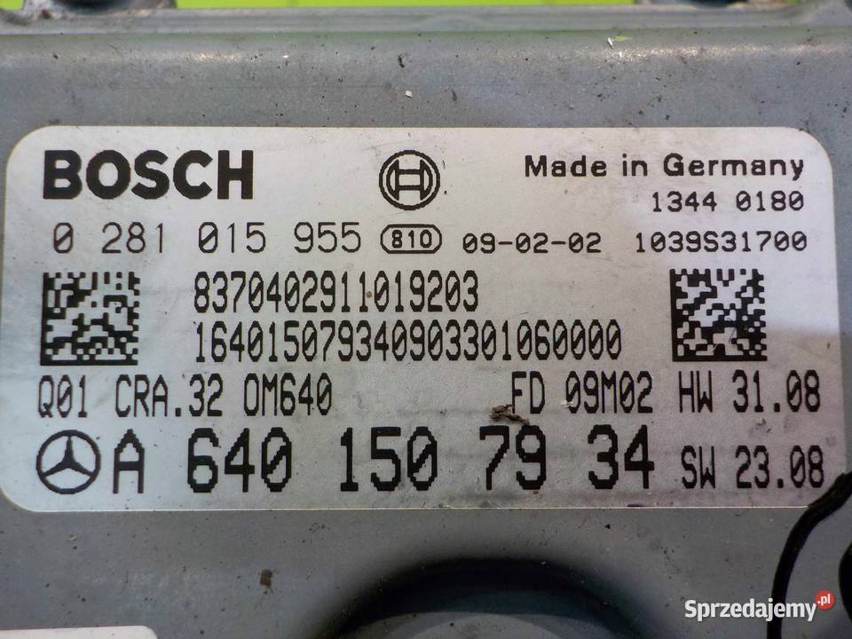 MERCEDES B W245 LIFT 20 CDI 09r sterownik Czujniki i sterowniki Suków