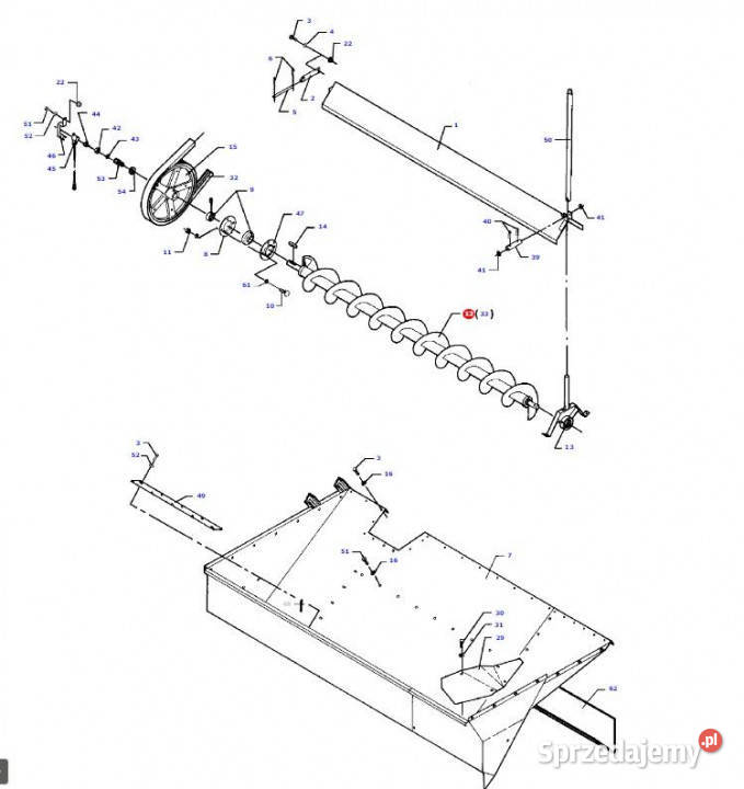 Massey Fergusson MF 30 zbiornik D28884026 Jastrzębniki