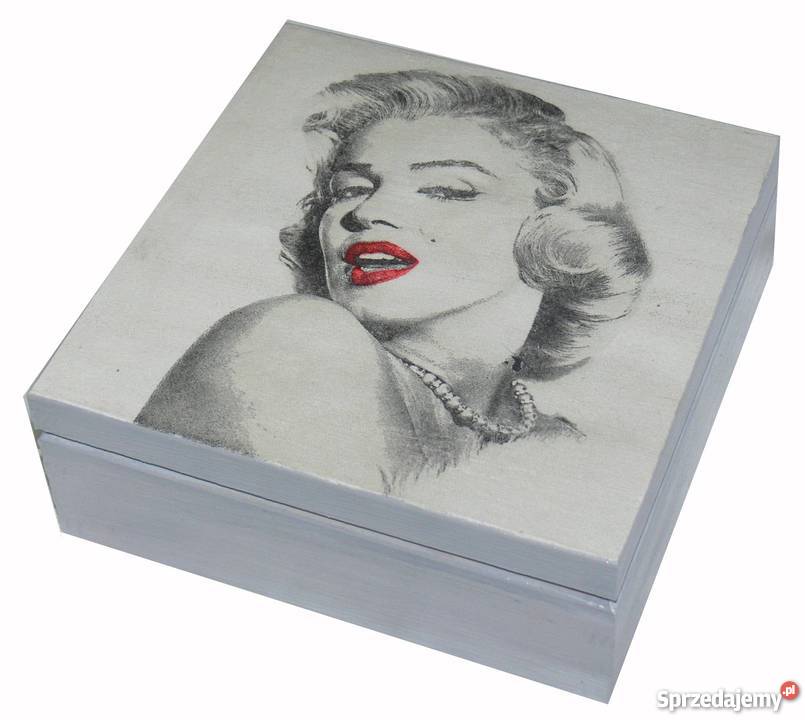 Pudełko szkatułka Monroe na biżuterię prezent Warszawa