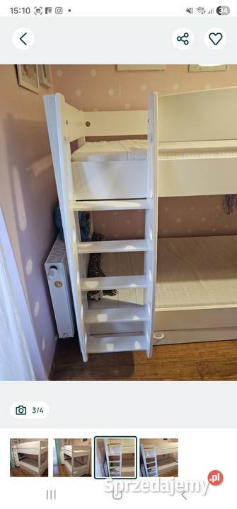Łóżko piętrowe firmy Meblik BEZ MATERACY Kraków sprzedam