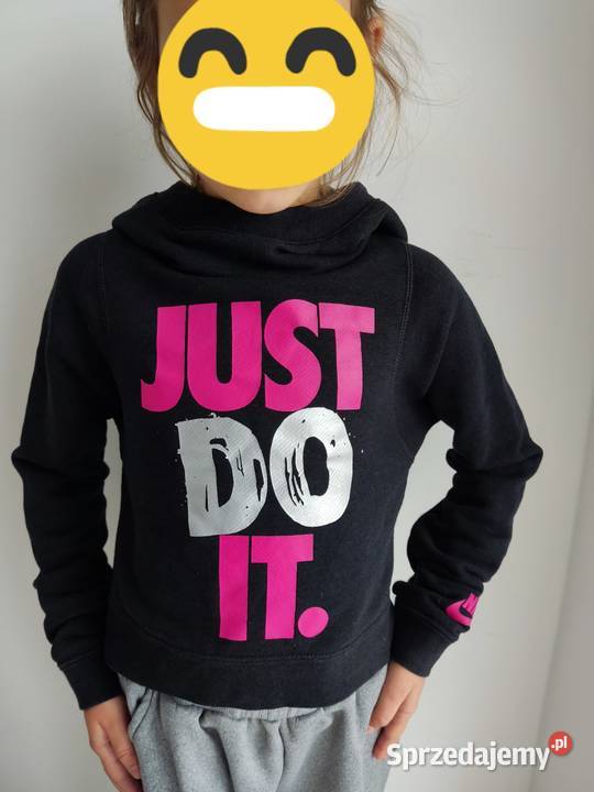bluza Nike z kapturem czarna just do it rozmiar mazowieckie Mława