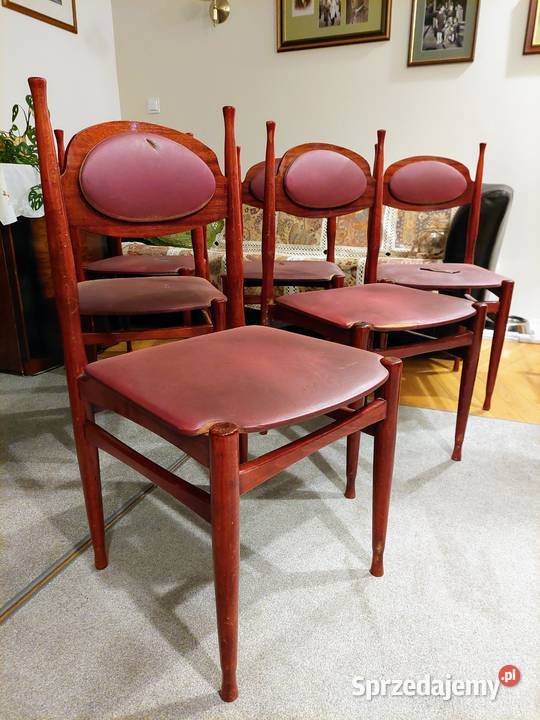 Krzesła vintage/bauhaus z Jugosławii 6 sztuk