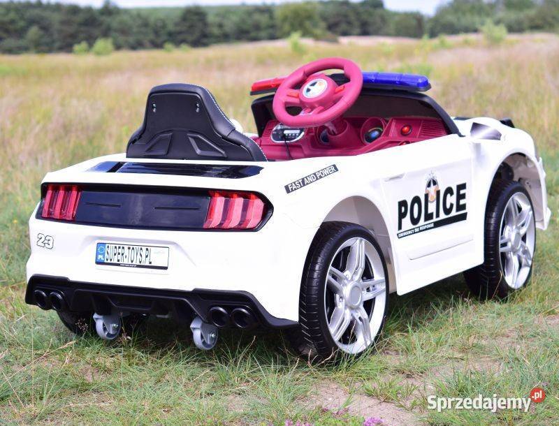 Autko na akumulator AUTO POLICJA MUSTANG dzieci Myszków