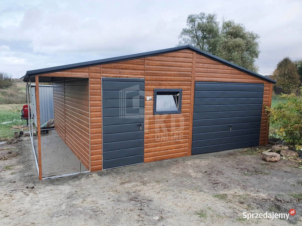 Garaż Blaszany 6x5 wiata Brama drzwi okno TKD96 Nowy Sącz