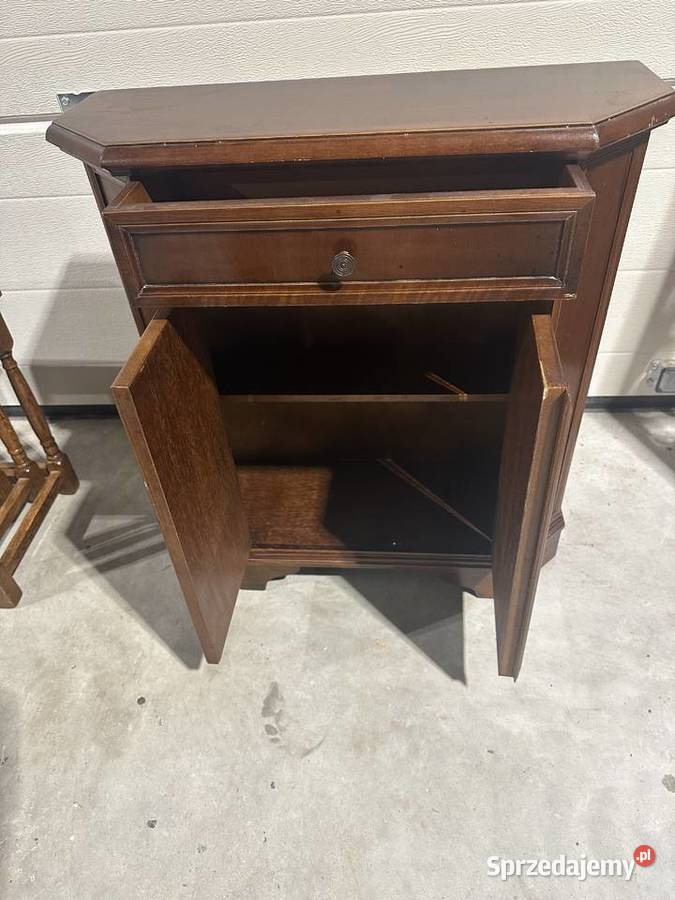 Wąska dębowa komoda 70 meble holenderskie Sławoszewek sprzedam