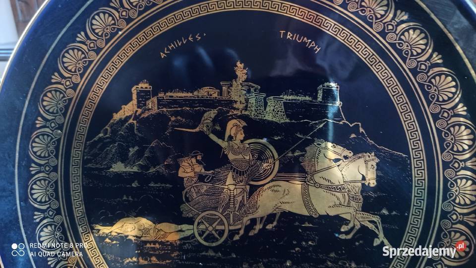 Patera Triumf Achillesa Hand Made in Greece 24 K pomorskie Gdańsk