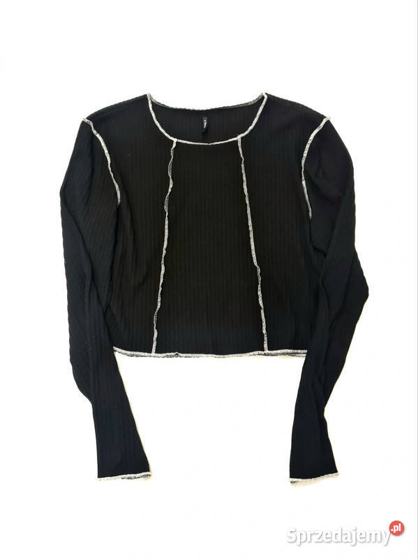 Czarna prazkowana bluzka Only mazowieckie Warszawa