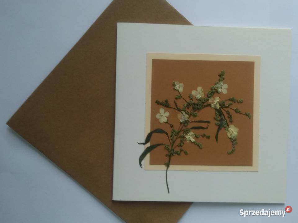 KARTKA KWIATOWA Hand Made Autorska Gdańsk