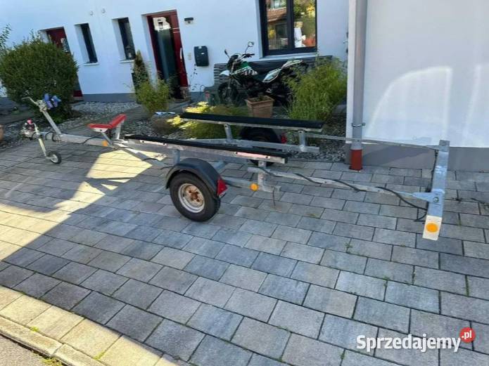 Łódź łódka przyczepka motorowa wedkarska RIB Mikołajki