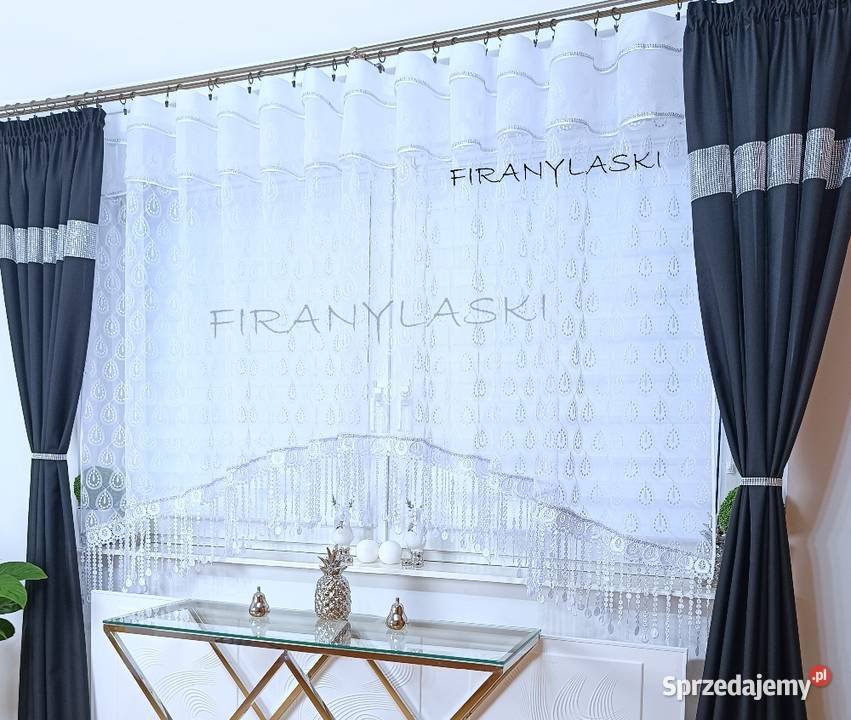 Firana 400x175 Firany do pokoju salonu gipiura Radom