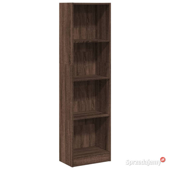 Regał brązowy dąb 40x24x143 materiał Warszawa