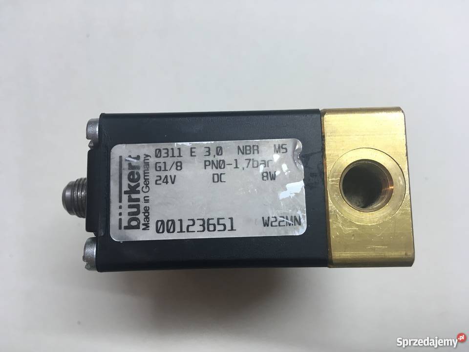 Elektrozawór BURKERT 00123651 0311 E 30 NBR MS