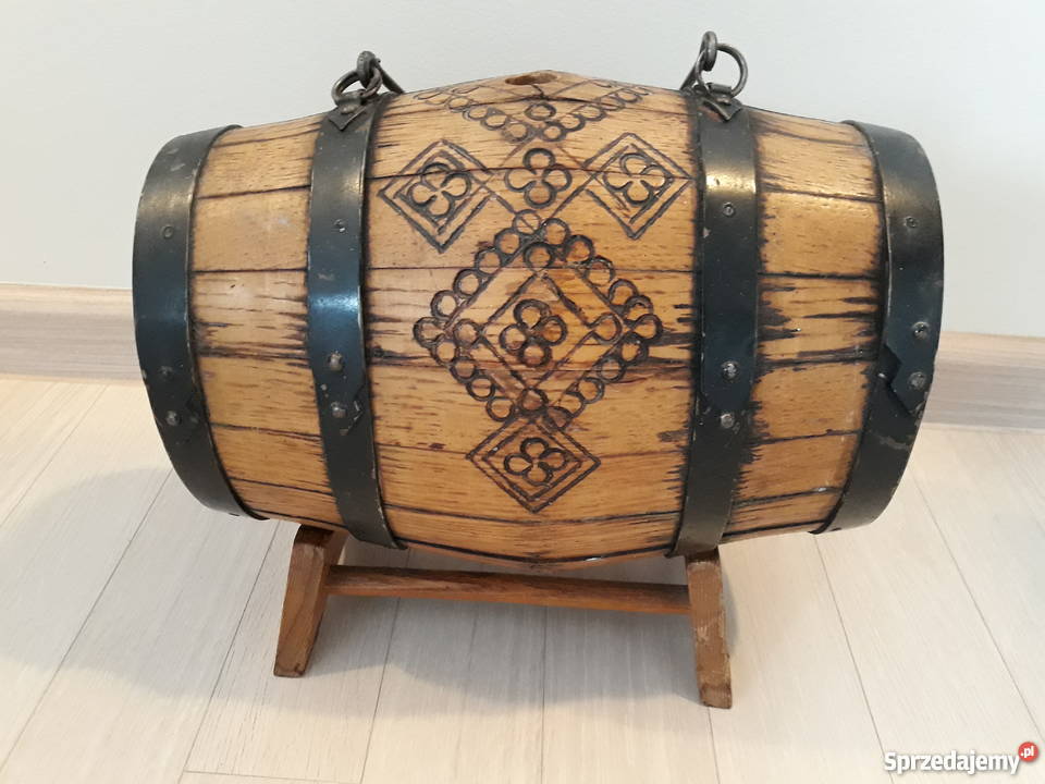 beczułka drewniana unikatowa ozdoba dekoracja Gdańsk