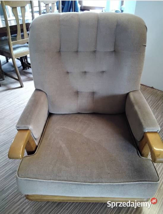 Komplet wypoczynkowy kanapa i dwa fotele łódzkie Konstantynów Łódzki