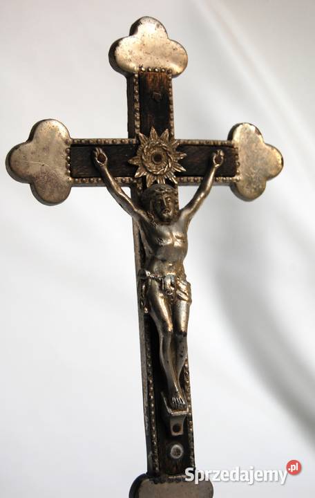 Stara ręcznie wykonana płaskorzeźba z głową Pana Dewocjonalia