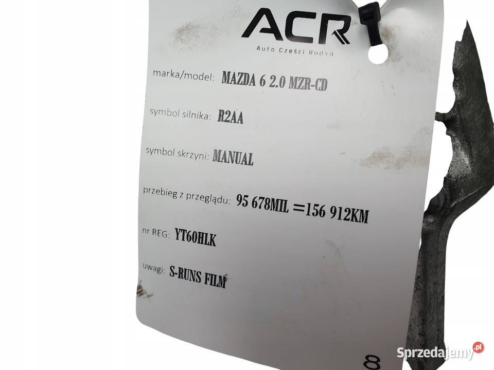 ALTERNATOR Mazda 6 GH 20 MZRCD A2TJ0681A Chełm sprzedam