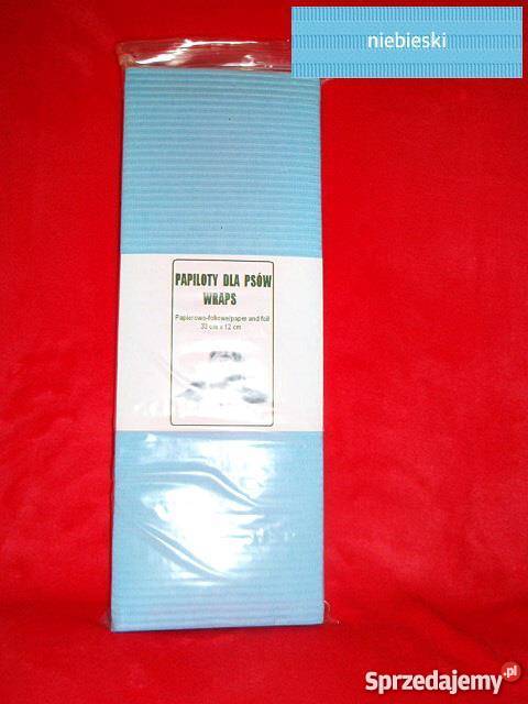 PAPILOTY PSÓW papierowofoliowe 33x12 gumki Działdowo