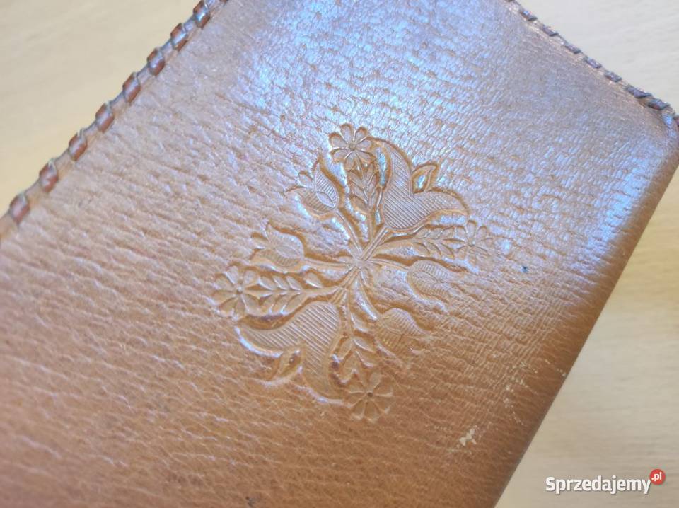 Portfel męski skórzany góralski vintage skóra Kielce sprzedam