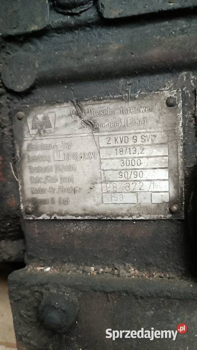 Silnik rs 09 multicar sam 2 KVD Łubie