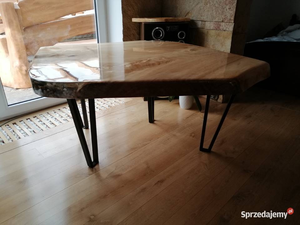 Stolik kawowy blat loft stół 120cm Przysucha