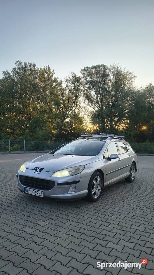 Peugot 407sw 20 HDi 136 panorama nowe opony Motoryzacja