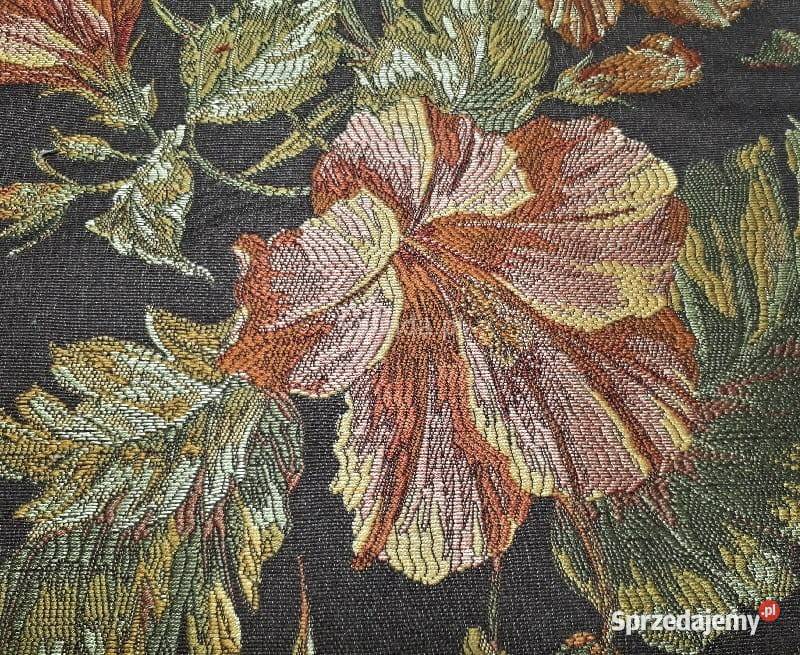 Lotus materiał tapicerski w piękne kwiaty dolnośląskie Jelenia Góra