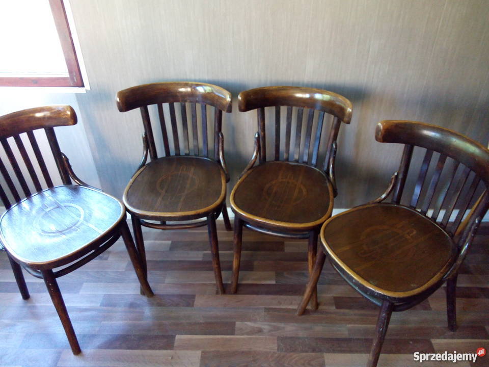 THONET 4 gięte krzesła Thonet Vintage Retro Loft Stoły, krzesła, biurka Lublin