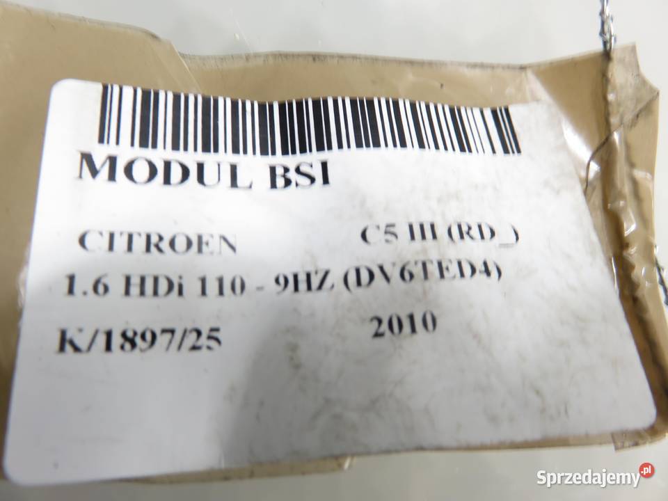 BSI CITROEN C5 III 16 HDi 110 9HZ 966405908002 sprzedam