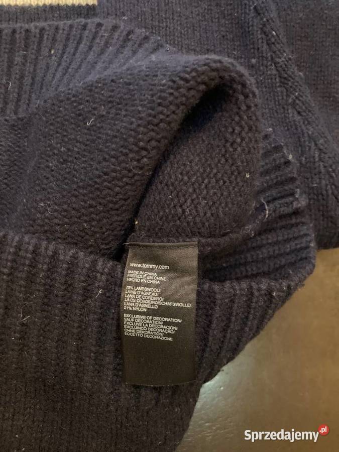 Granatowy sweter Tommy Hilfiger rozmiar M