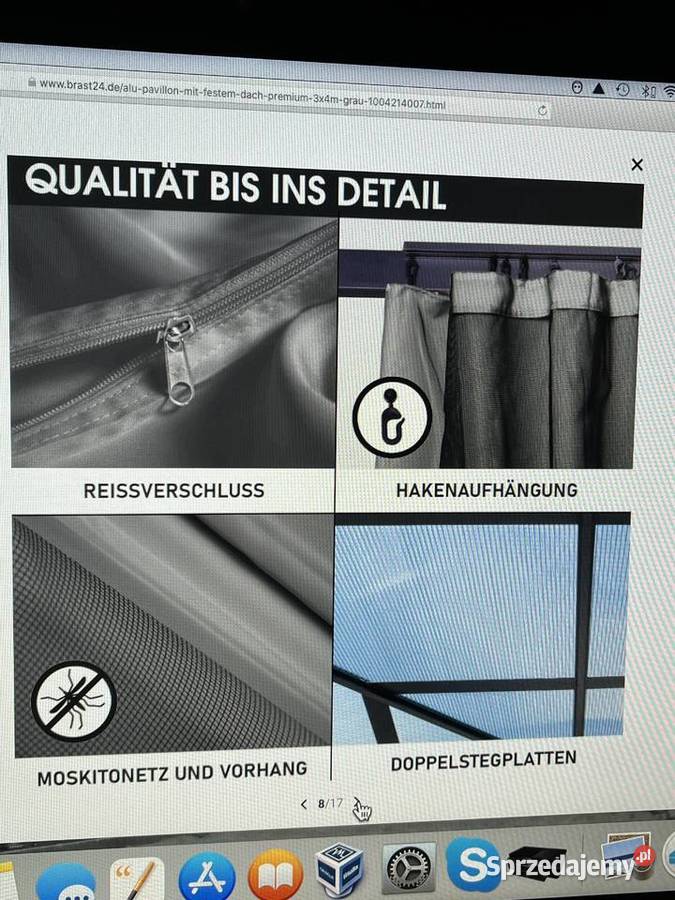 Nowy pawilon ogrodowy firmy Brast 3x4 m Babilon sprzedam