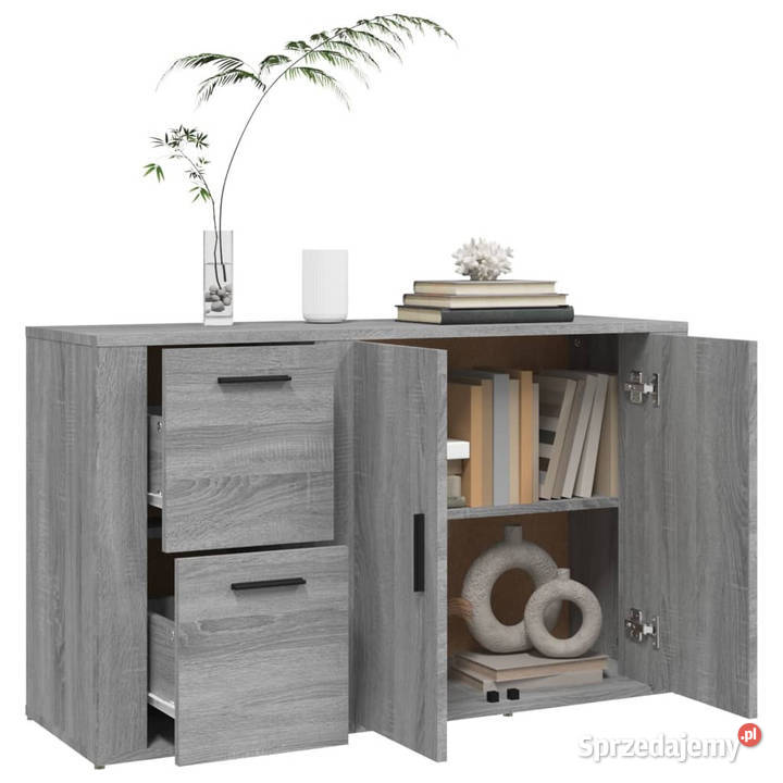 Szafka szary dąb sonoma 100x33x595 materiał Warszawa sprzedam