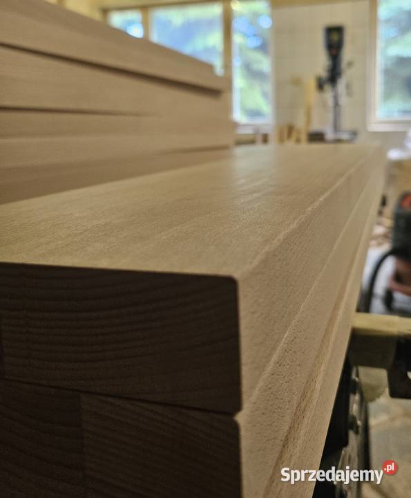 Bukowe parapety / schody / półki na wymiar Buk parzony pozbawiony naprężeń