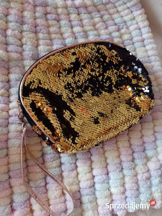 HANDMADE Bogato zdobiona torebka kopertówka