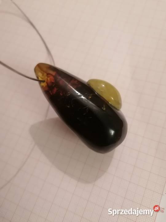 Wisior Bursztyn obroża naszyjnik Białystok