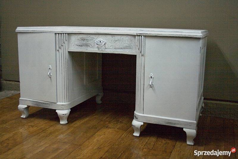 SECESYJNE BIURKO BIELONE ANTYK VINTAGE IMPRESJA Radzymin