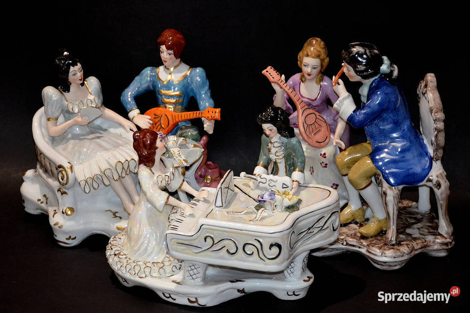 Porcelana Roceram Para muzykująca 3 serenada 25 Środa Wielkopolska