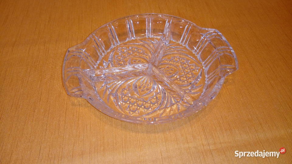 Szklana patera przezroczysty śląskie sprzedam