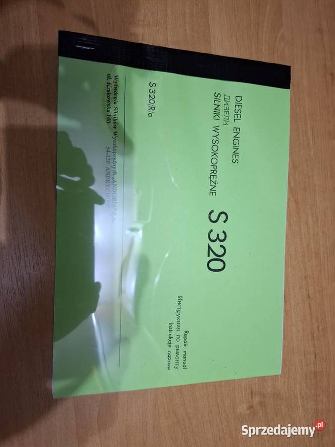 Instrukcja napraw Andoria Es 320 podkarpackie Rzeszów