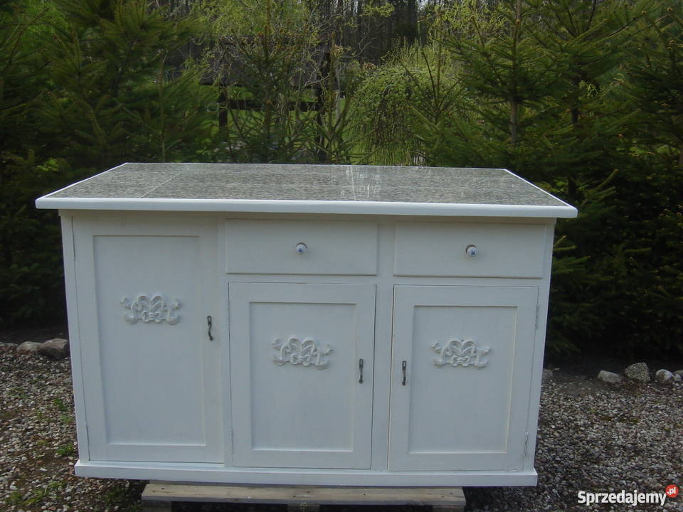 Prowansalska wyspa kuchenna bielona shabby chic pomorskie sprzedam