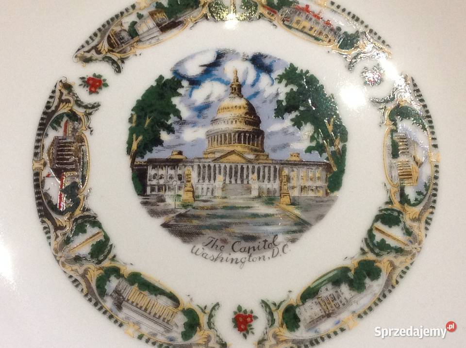 Talerz Porcelanowy Dekoracyjny na Ściane The Nowa Sól