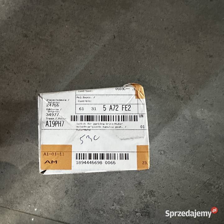 NOWY Przełącznik włącznik 61315A72FE2 ham post kujawsko-pomorskie Koronowo sprzedam