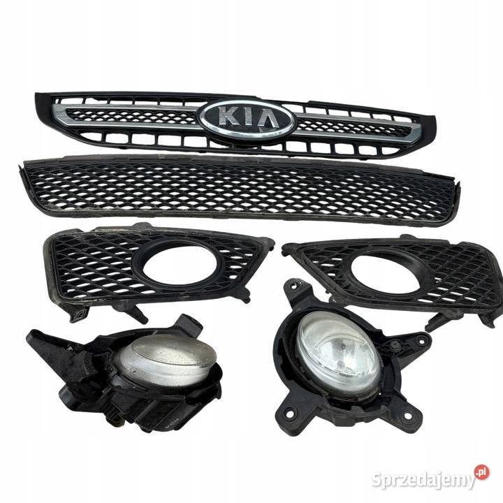 Grill atrapa kratka w zderzak przód halogen Kia Barłogi