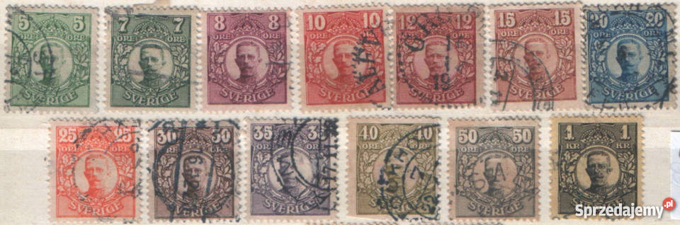 Zn Szwecja Mi 68 5 7 80 3 kas 1911 śląskie Gliwice