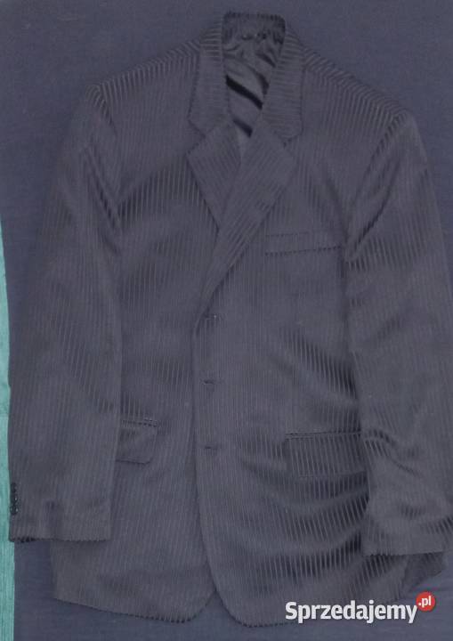 Garnitur męski czarny prążki warmińsko-mazurskie Elbląg