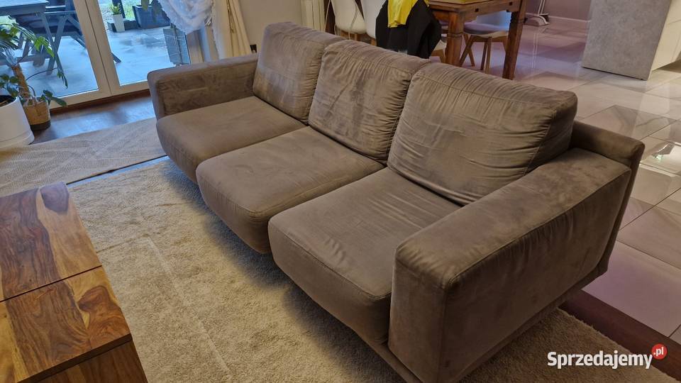 kanapa 3osobowa szeslong rozkladana szara mazowieckie Otwock sprzedam