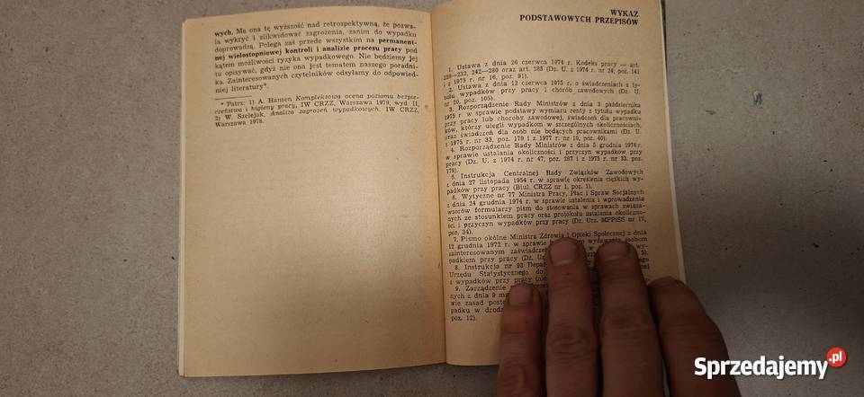 Dochodzenie powypadkowe 1981 Pierwsze wydanie Konin