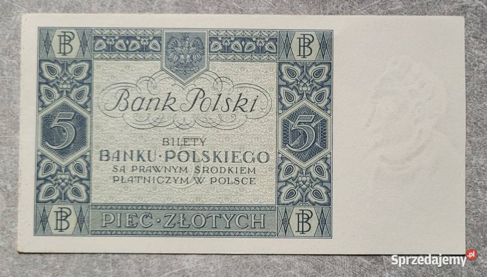 B4 POLSKA II RP 5 Złotych 1930 BU Wola Kruszyńska sprzedam