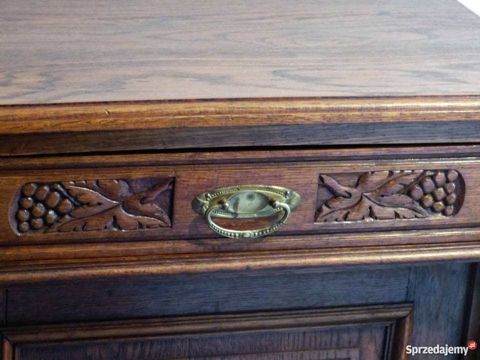 Piękna dębowa komoda secesyjnasklep Dąbrowa Dąbrowa Górnicza