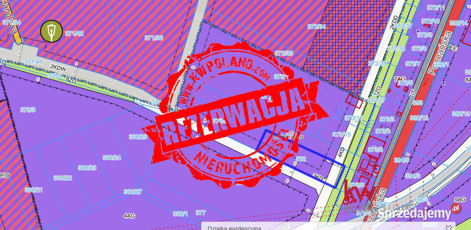 sprzedaży działki Bolechowo 5100m2 wielkopolskie