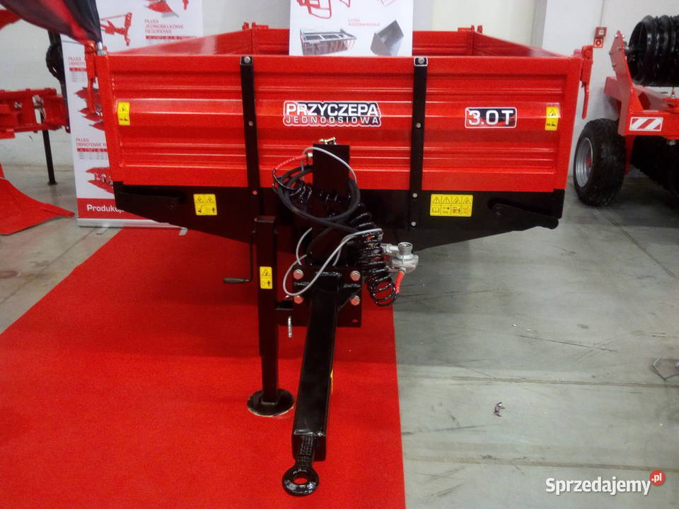 Przyczepa rolnicza jednoosiowa ładowność 3t Czarnocin